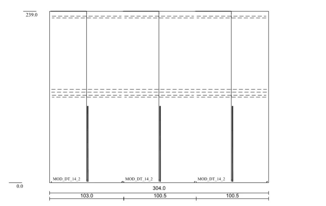 Kleiderschrank Terni 304 x 239 cm