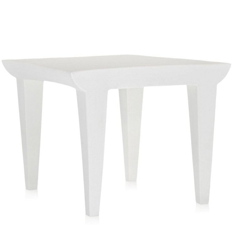 Kartell Bubble Club tafel bijzettafel 52x52 Zinkwit