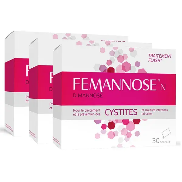 Melisana Pharma Femannose N 30 sachês - Pacote com 3 unidades