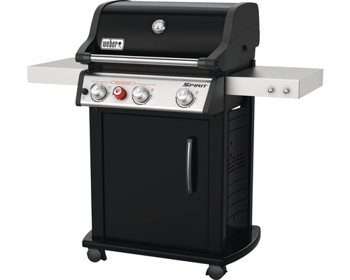 Weber Spirit E-325S GBS gasbarbecue, zwart/zilver, 3 roestvrijstalen branders, hoofdbrander 9,38 kW, sear zone brander 2,2 kW, grilloppervlak 61 x 45 cm, compatibel met GBS grillrooster-inzetstukken inclusief flavorizer bars, GBS grillrooster met sea