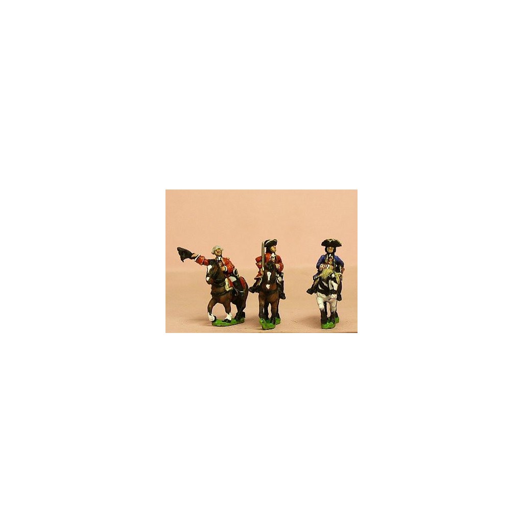 Seven Years War French: Command: Mounted General and two Staff Officers