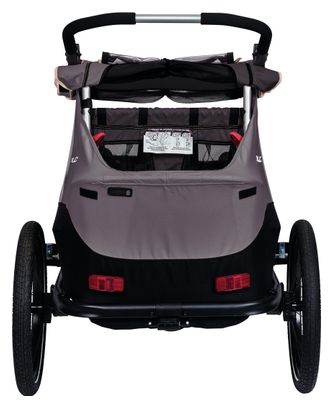 Remorque à Enfant XLC Duo S 20'' Gris Anthracite Beige