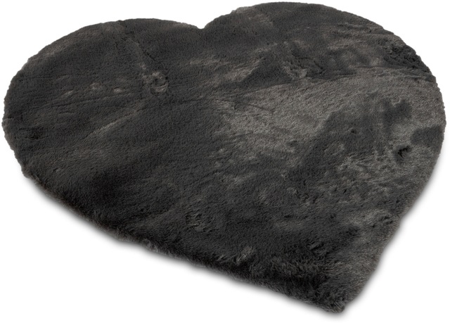 Gino Falcone Fellteppich »Kuschelteppich Chiara« herzförmig 30 mm Höhe Kunstfell, Kaninchenfell-Haptik, besonders weicher Langflor