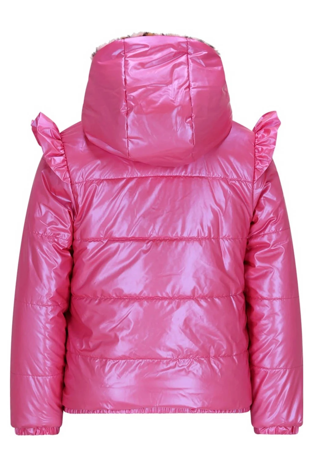 B.Nosy reversible imitatiebont jas roze