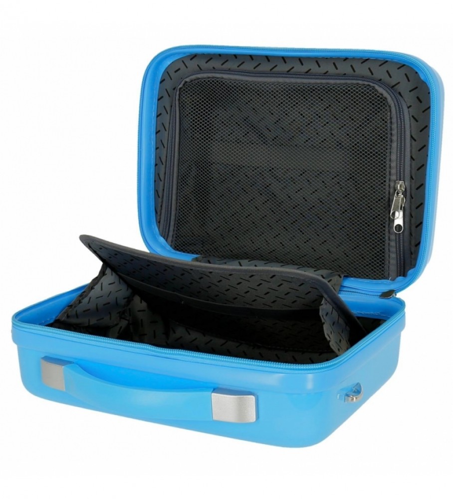 Bolsa Joumma Neceser ABS Mickey 1928 Fácil Adaptável azul - 29x21x15cm -