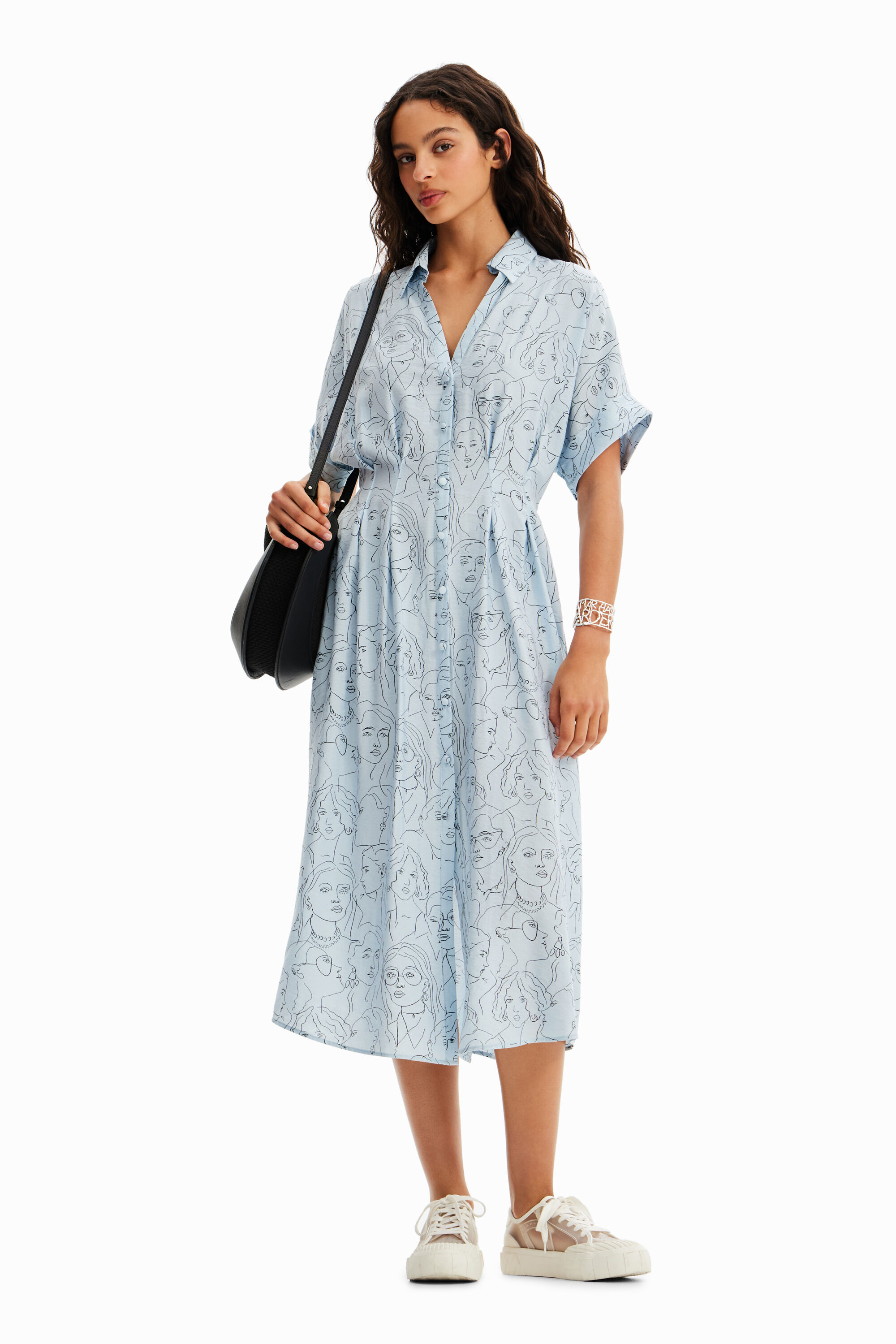 Robe chemise visages