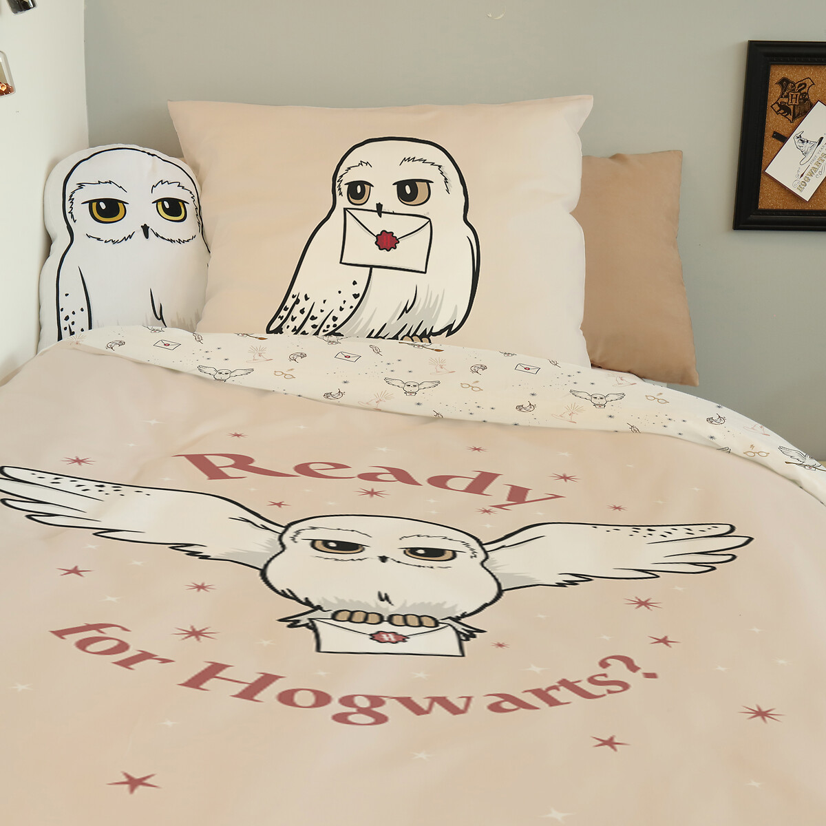 HARRY POTTER<br>Conjunto de cama de algodão, Edwiges