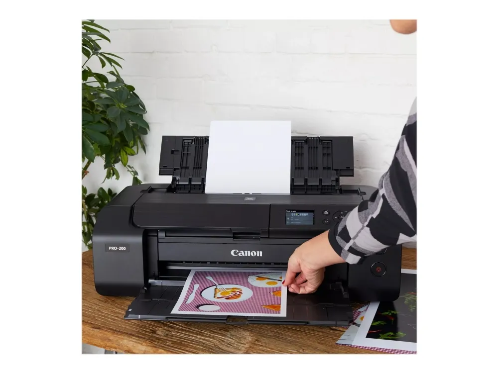 Canon PIXMA PRO-200 - Printer - farve - blækprinter - A3 Plus op til 1.5 min./side (farve) - kapacitet: 100 ark - LAN, Wi-Fi(n), USB 2.0
