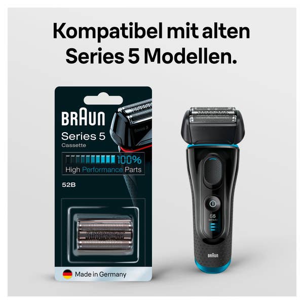 Braun Series 5 52B Elektrorasierer Scherkopf in schwarz