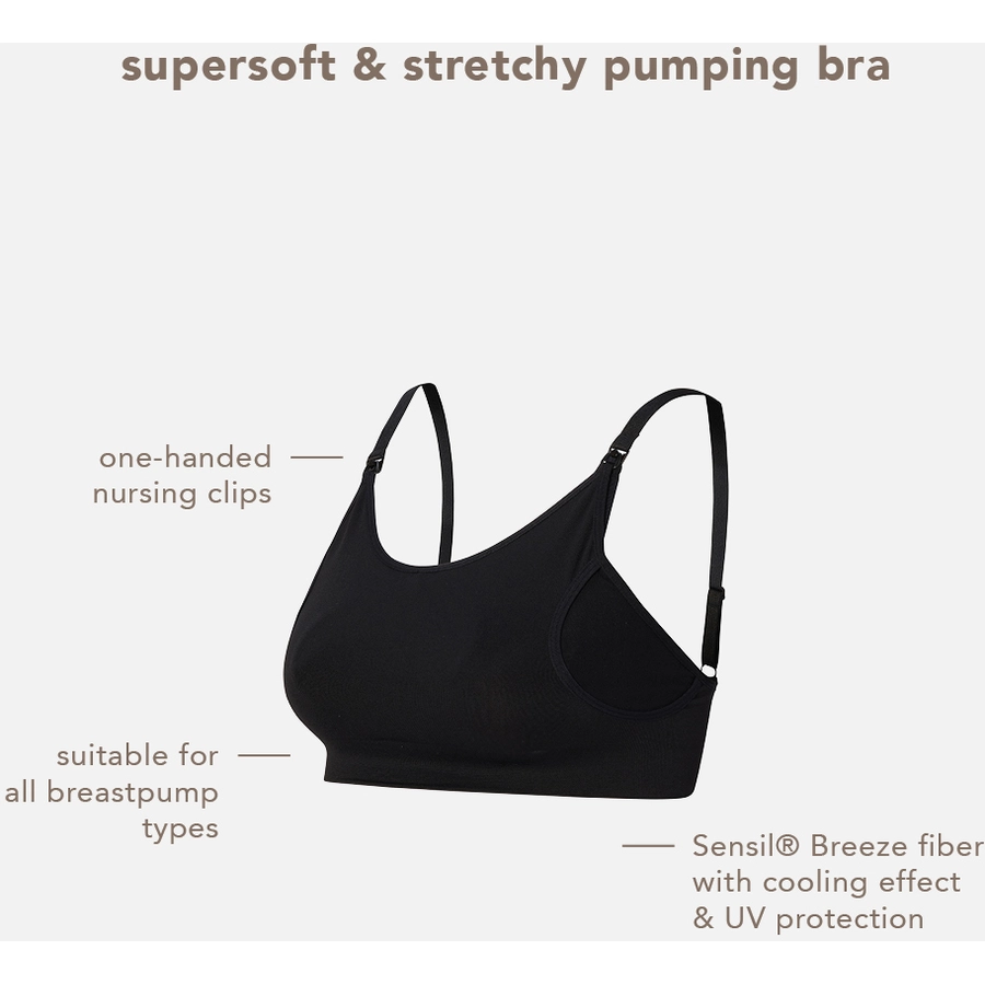 Noppies Nahtloser Still-BH pumping Mae Sensil® Breeze Black
