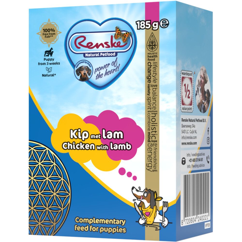 24x Renske Vers Puppy Kip met Lam185 gr