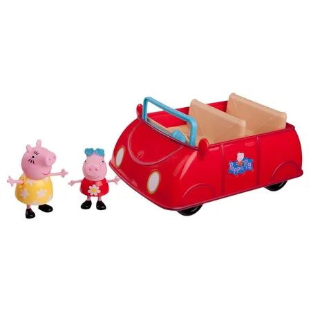 Jazwares Peppa Wutz Peppa's großes rotes Auto mit 2 Spielfiguren