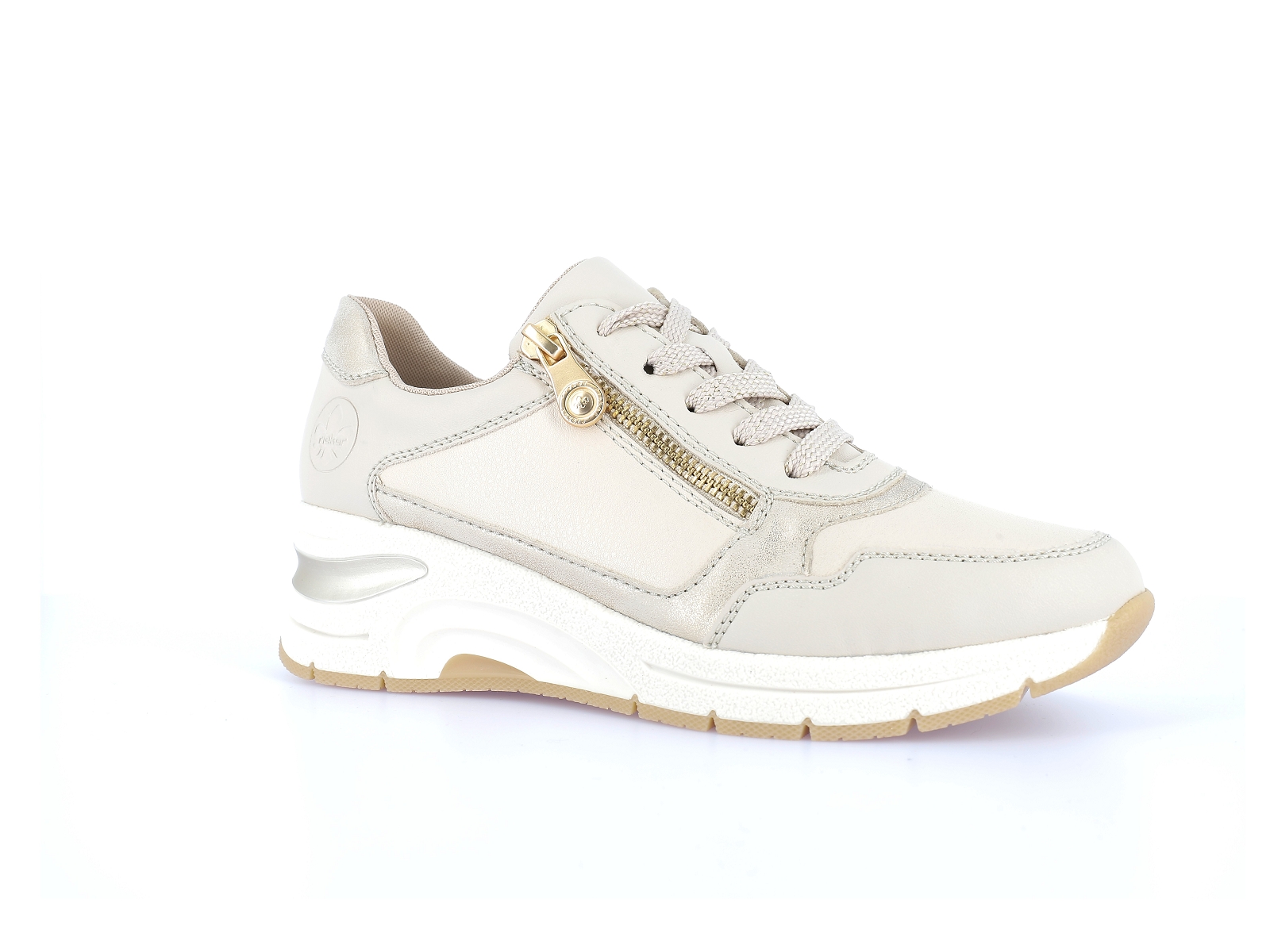 Rieker-N9301 Cuir Multi Beige