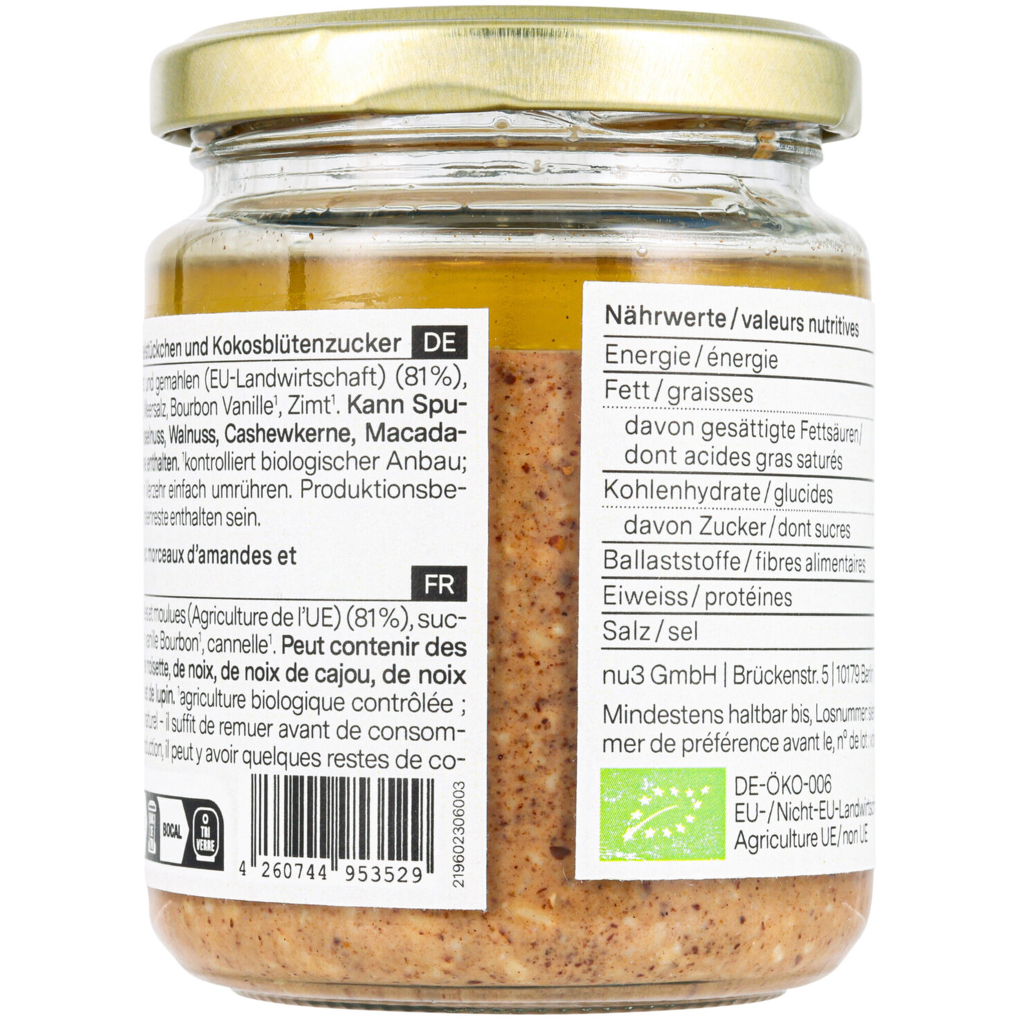 nu3 Bio Almond Butter Caramalized