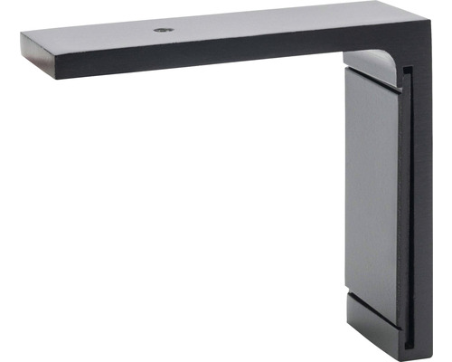 Wandbeugel voor gordijnrail Smart zwart 7,3 cm