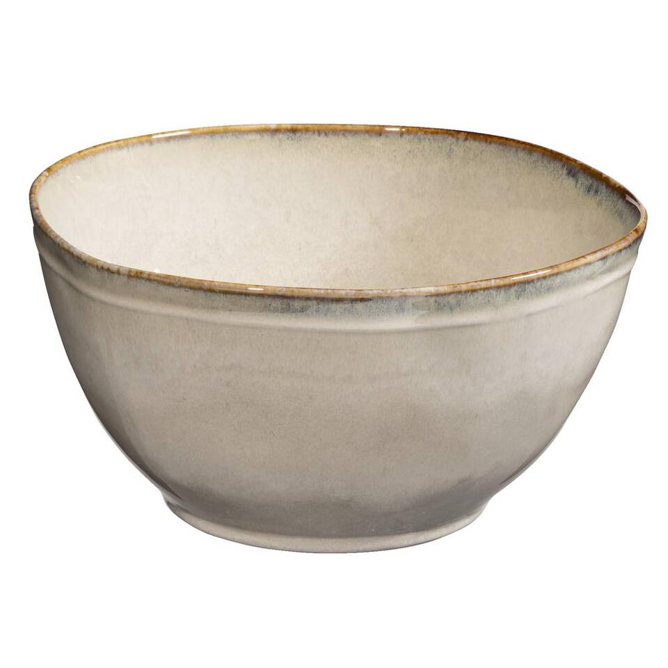 Saladeschaal Anna - beige - stoneware - Ø24 cm