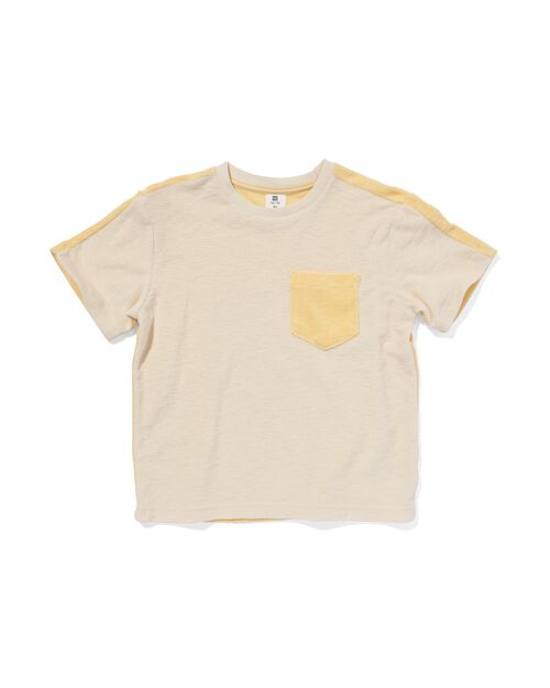t-shirt enfant tissu éponge jaune