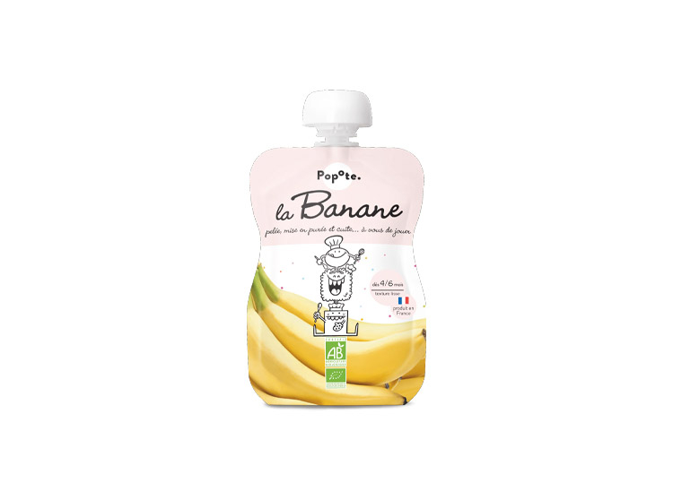 Petite gourde de Banane dès 4 mois - L'unité 120g