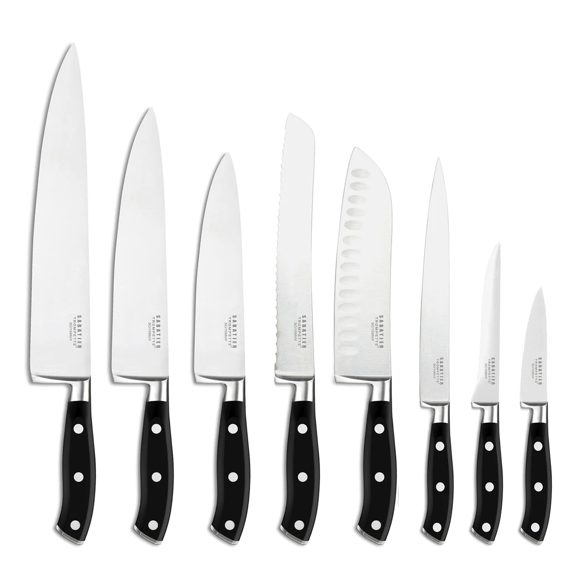 Vulcano - Couteau à pain 20cm Sabatier Trompette