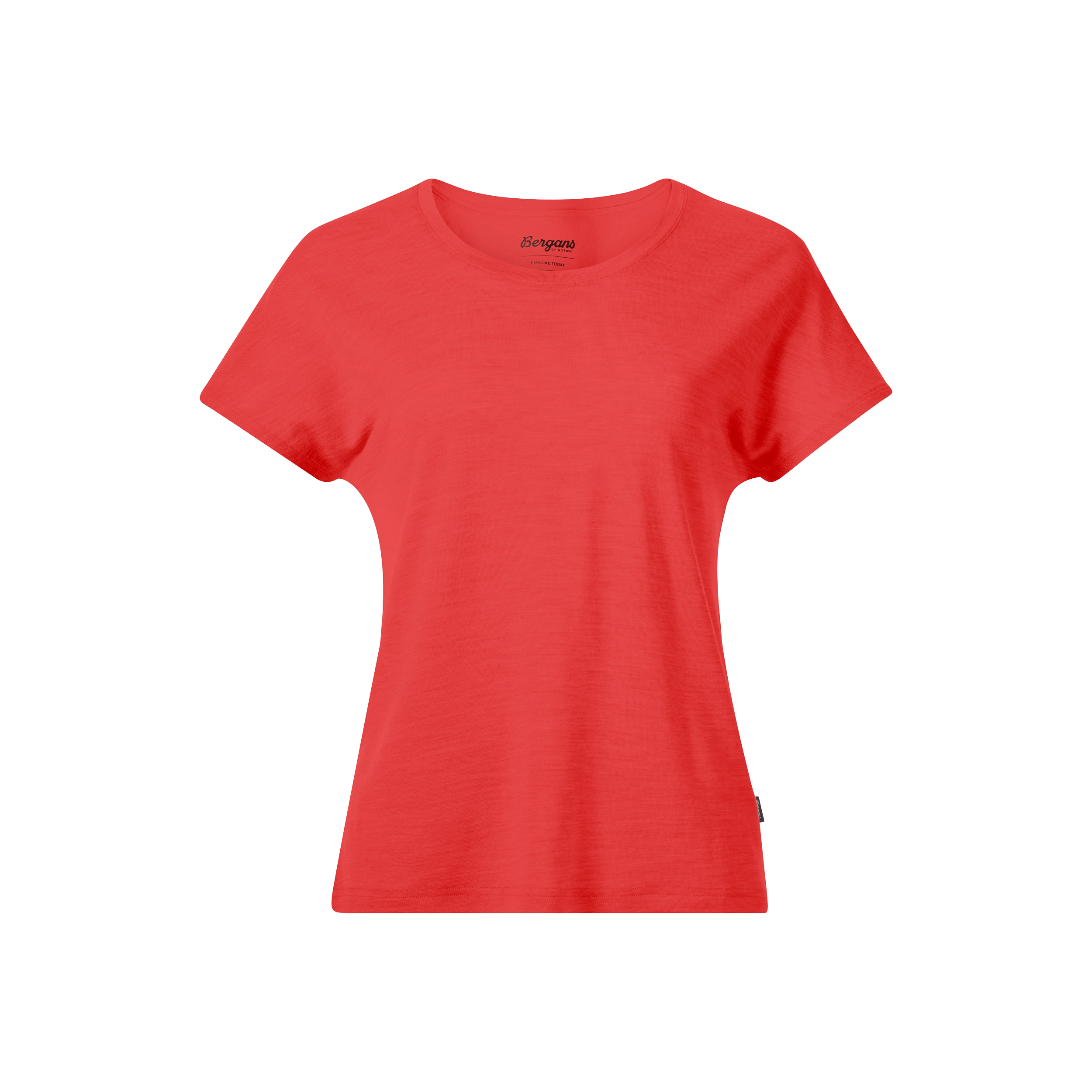 Whenever Merino Tee Women Peachy Red