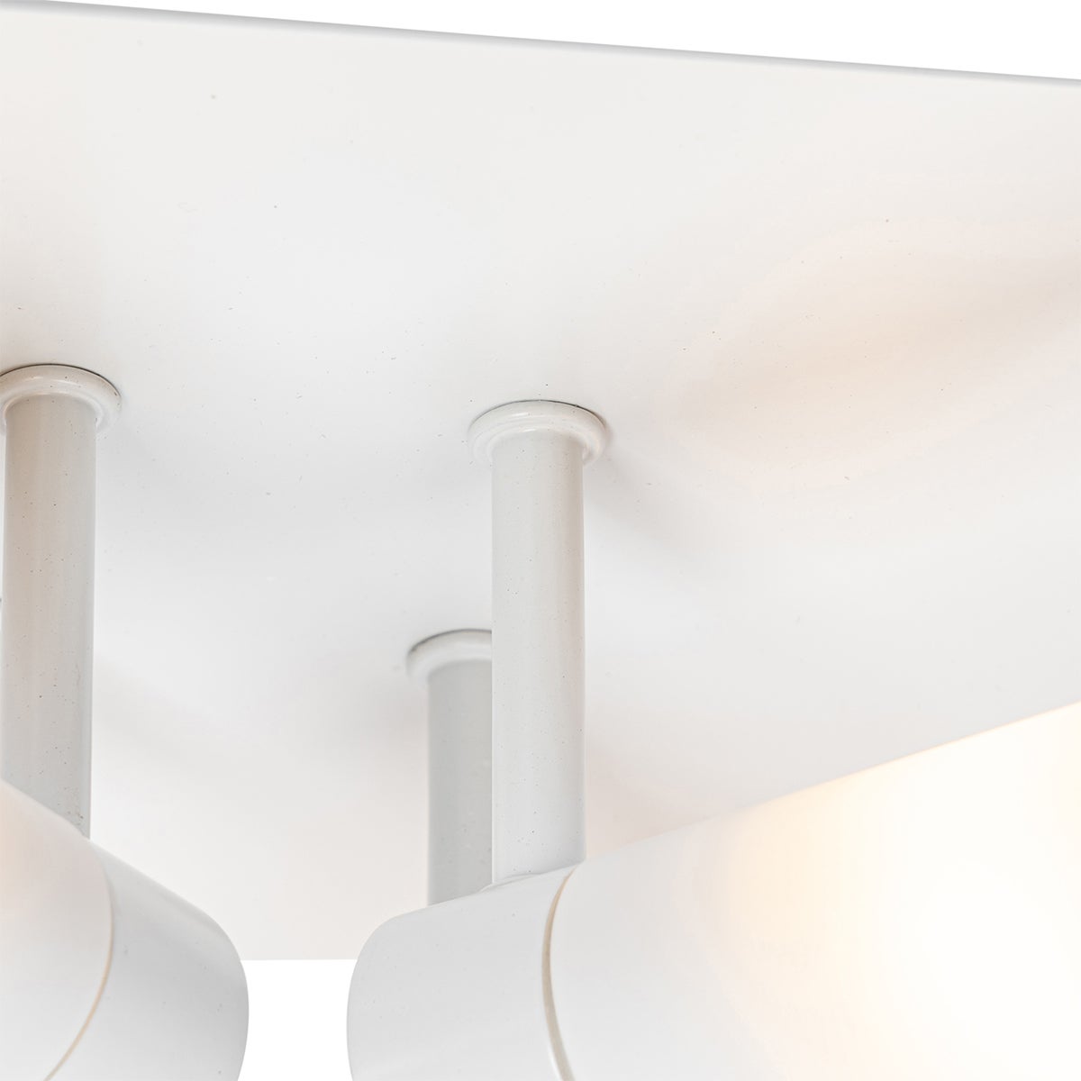 Moderne badkamerplafondlamp, wit, 4-lichts, IP44 - Bad