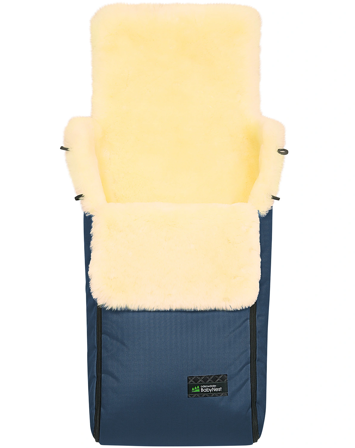 Lammfell-Fußsack PAUL (92cm) in marine
