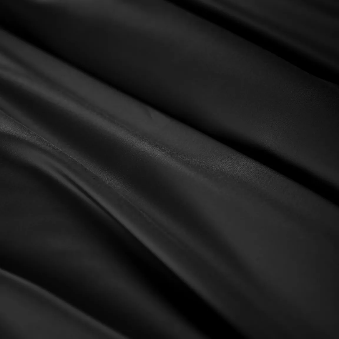 Drap housse satin de bambou (180 x 200 cm) Salomé Noir
