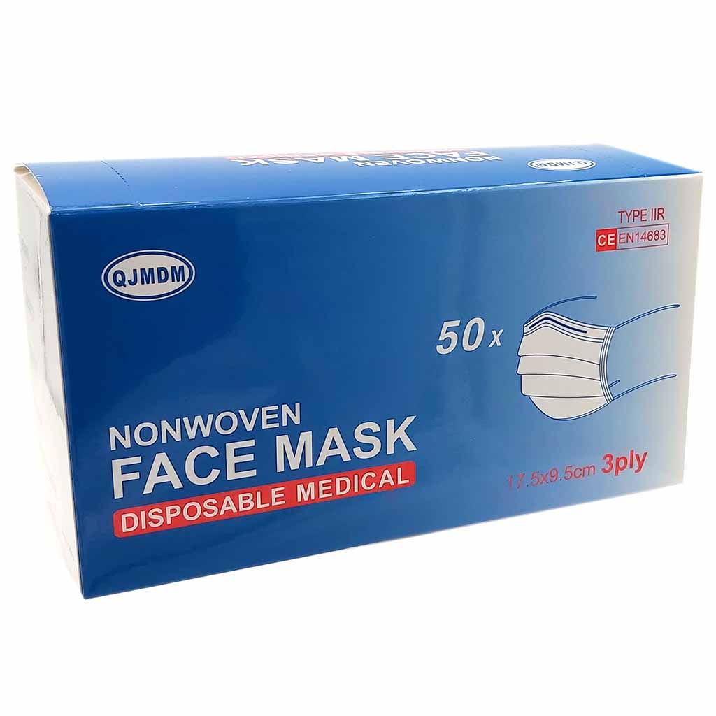 50x Atemschutz Masken CE EN14683 Medical MHD:6.6.25