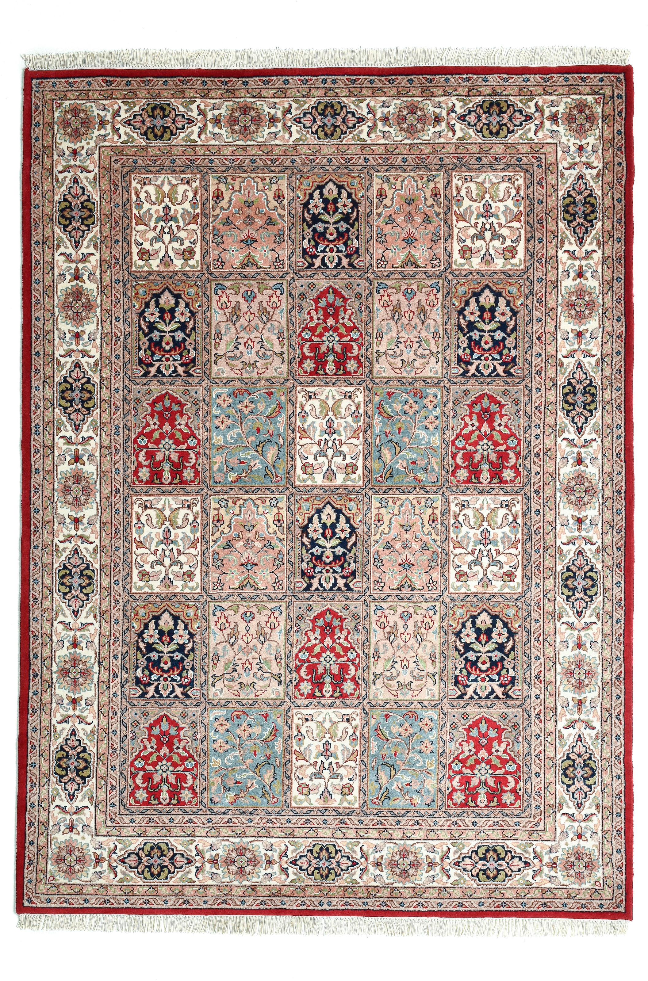 my home Orientteppich »BB Oriantal 1« rechteckig 12 mm Höhe reine Wolle, handgeknüpft, orientalisches Design, mit Fransen