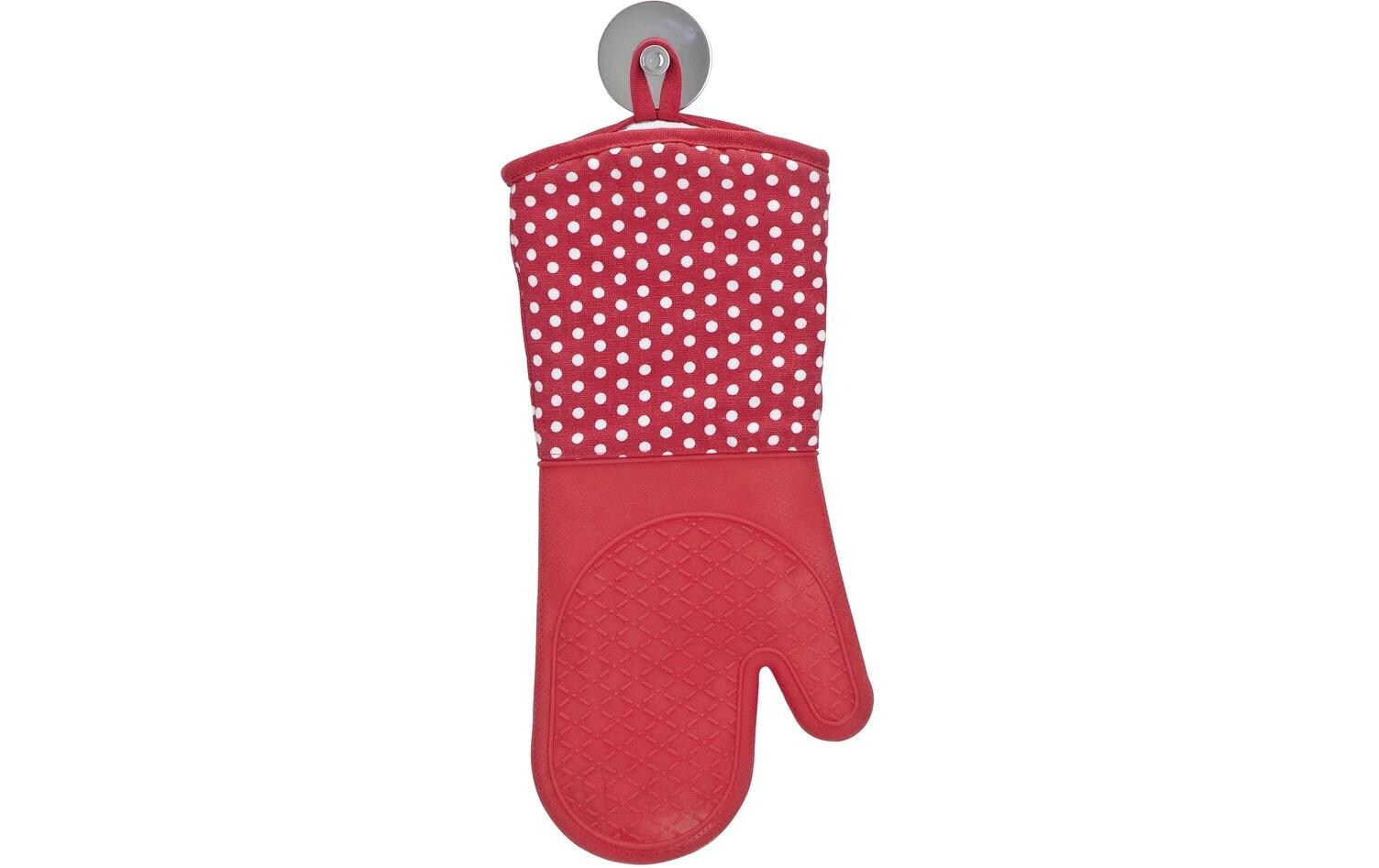 Küchenhandschuh Punkte 2er Set, RotTopfhandschuhe