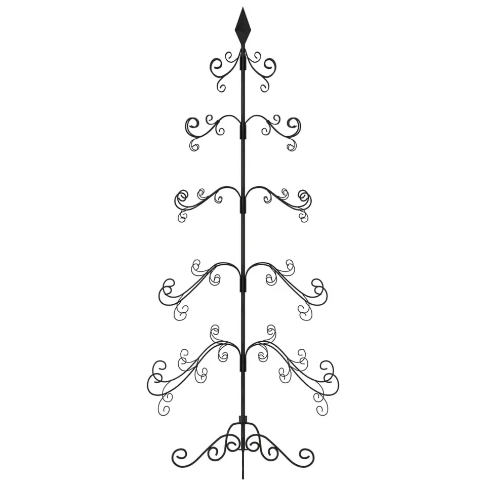 vidaXL - Metalen Kerstboom - Zwart - 150 cm