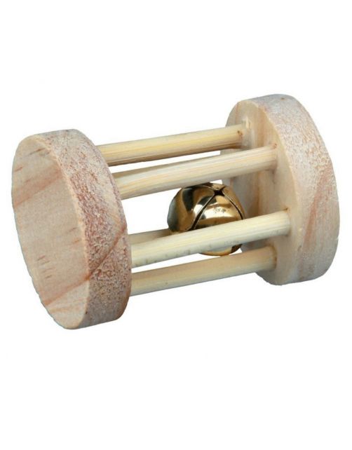 Trixie Speelrol Knaagdieren Hout - Vogelspeelgoed - Ø3.5x5 cm