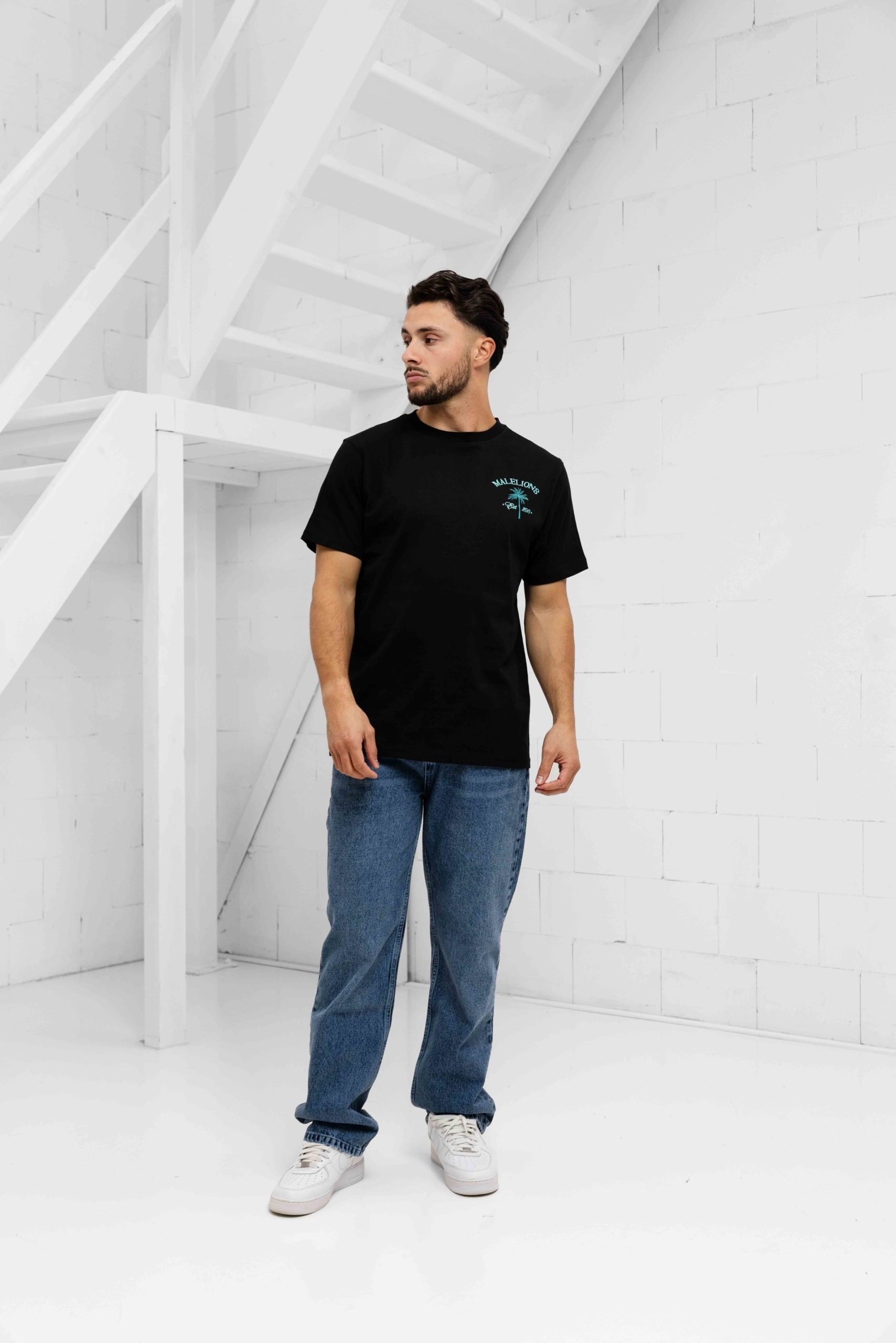 Malelions Jungle T-Shirt Heren Zwart