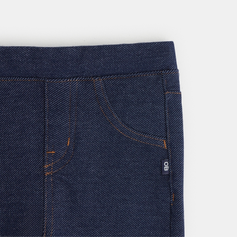 Jegging denim knitlook bleu bébé fille