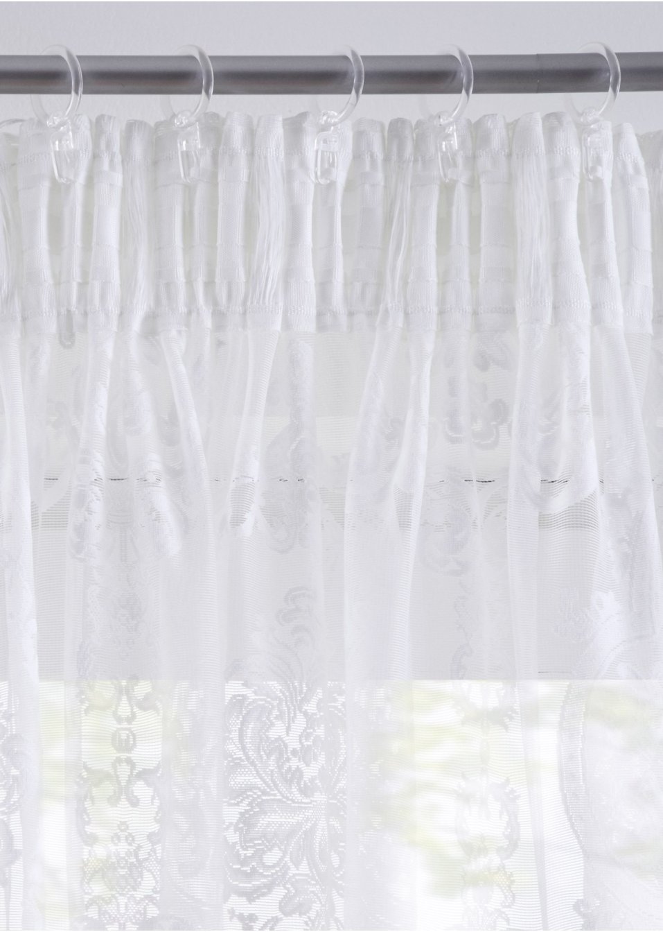 Voilage jacquard avec motif ornement