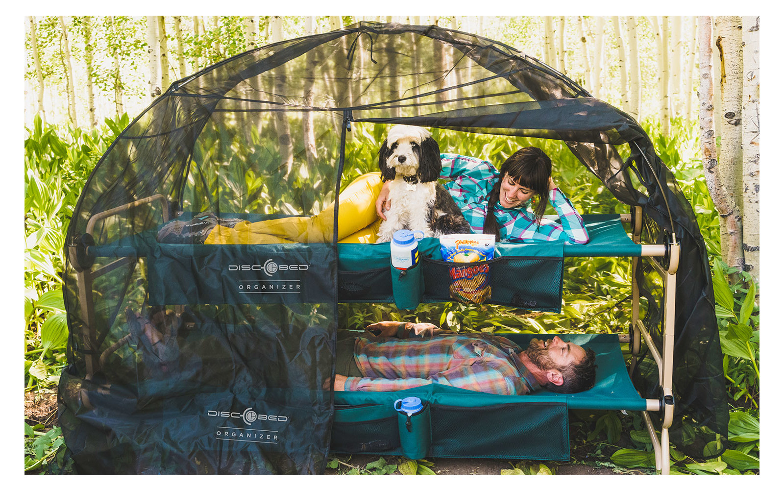 Disc-O-Bed Mosquitonetz mit Rahmen