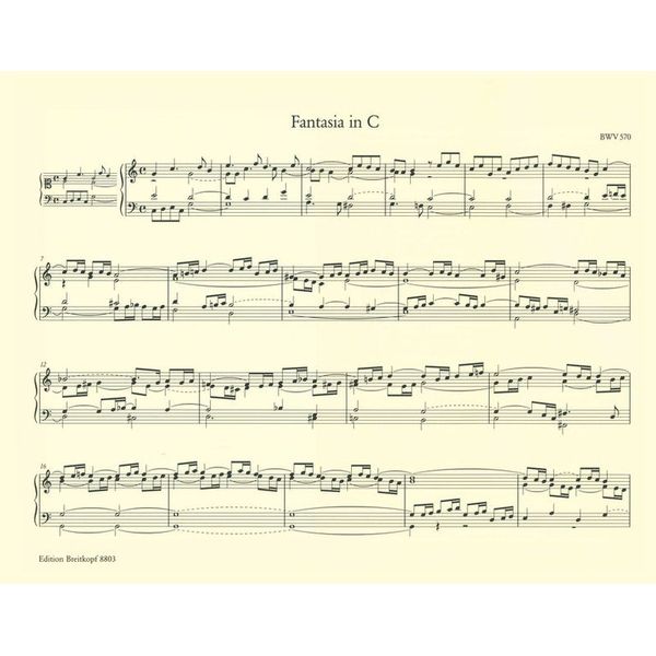 Breitkopf & Härtel Bach Sämtliche Orgelwerke 3
