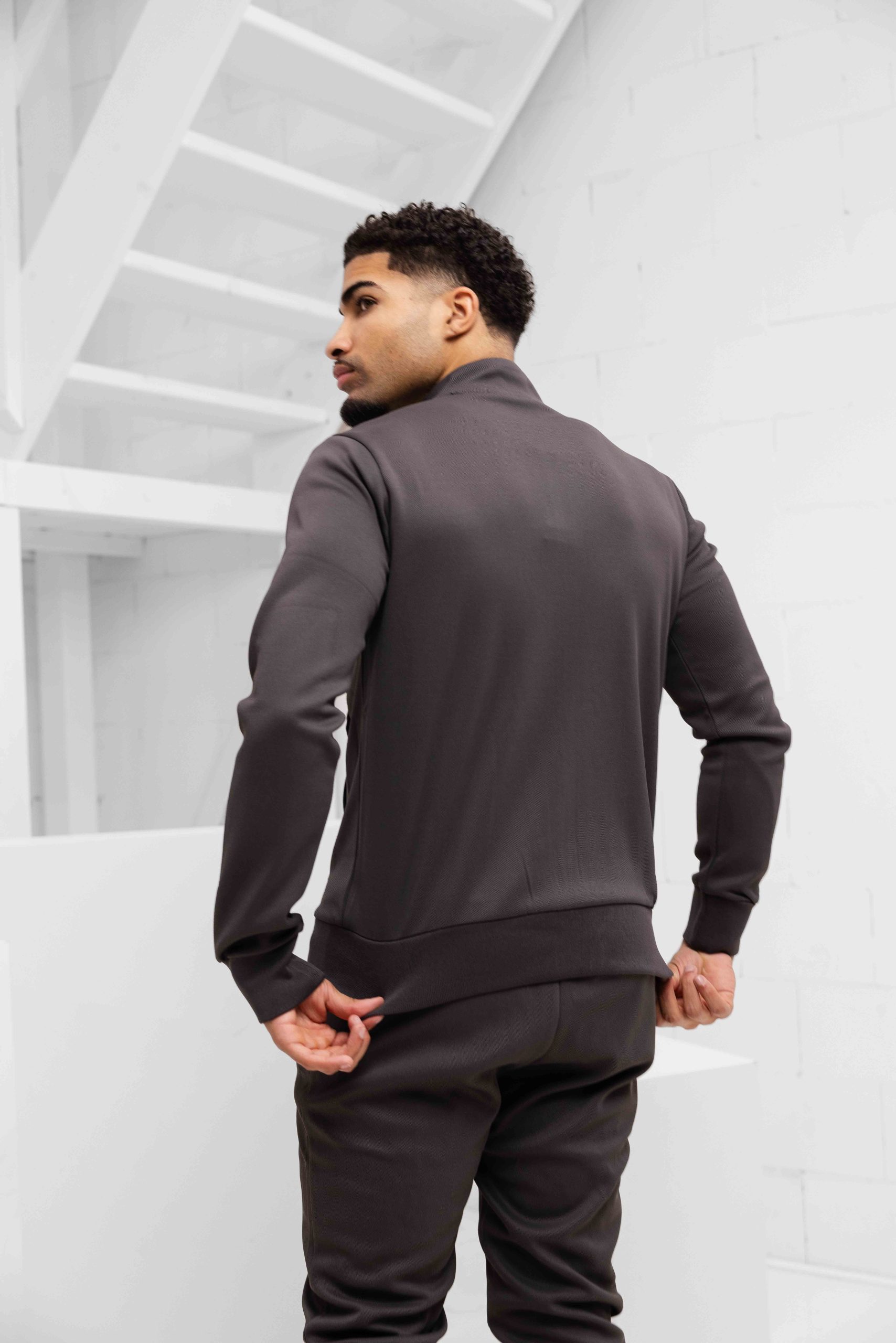 Malelions Pique Zip Trainingspak Heren Bruin