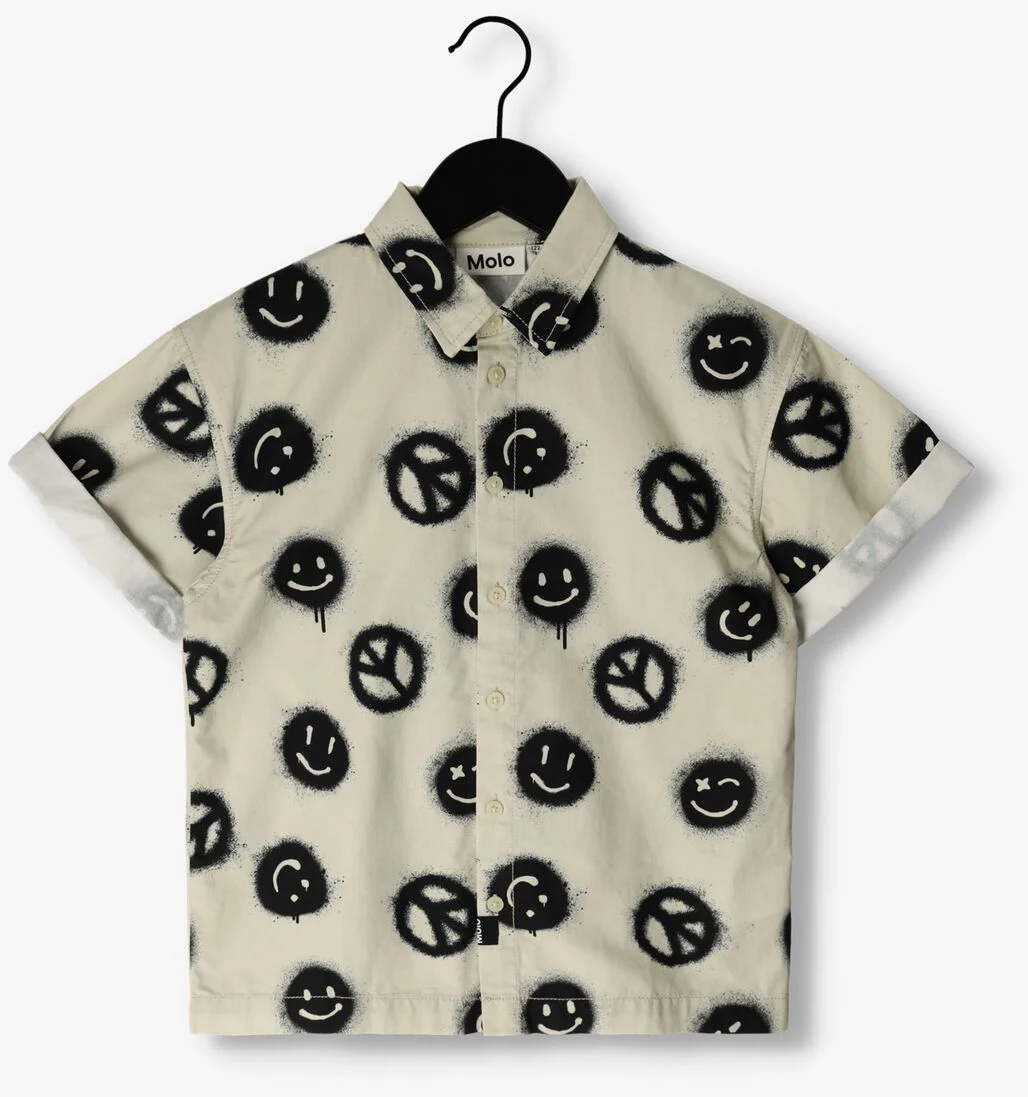 MOLO beige molo casual overhemd richie