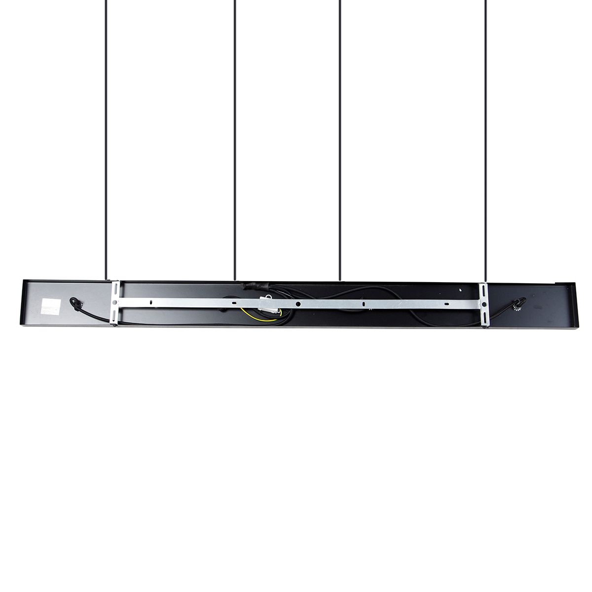 Hanglamp zwart met goud en smoke glas incl. 4 PUCC - Zuzanna