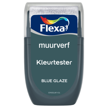 Flexa Creations muurverf Kleurtester Blue Glaze mat 30ml