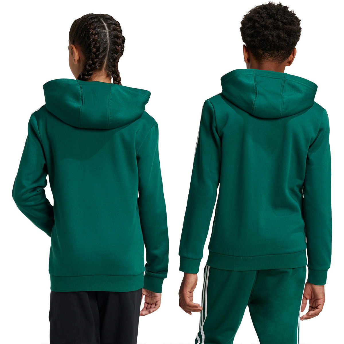 adidas Tiberio 3-Stripes Colorblock Fleece Hættetrøje Børn