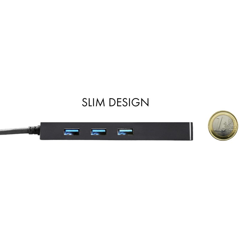 i-tec Advance USB-C Slim Passive HUB 3 Port + Gigabit Ethernet Adapter
