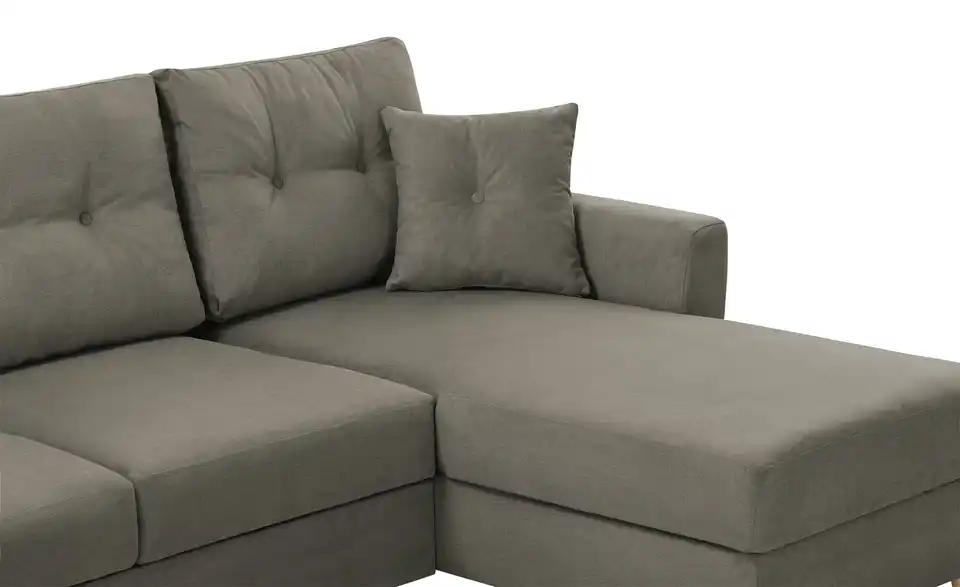 Ecksofa Carla Grau, Braun rechts