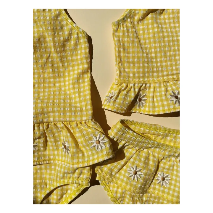 Konges Sløjd Maillot 1 Pièce Soline Vichy | Jaune