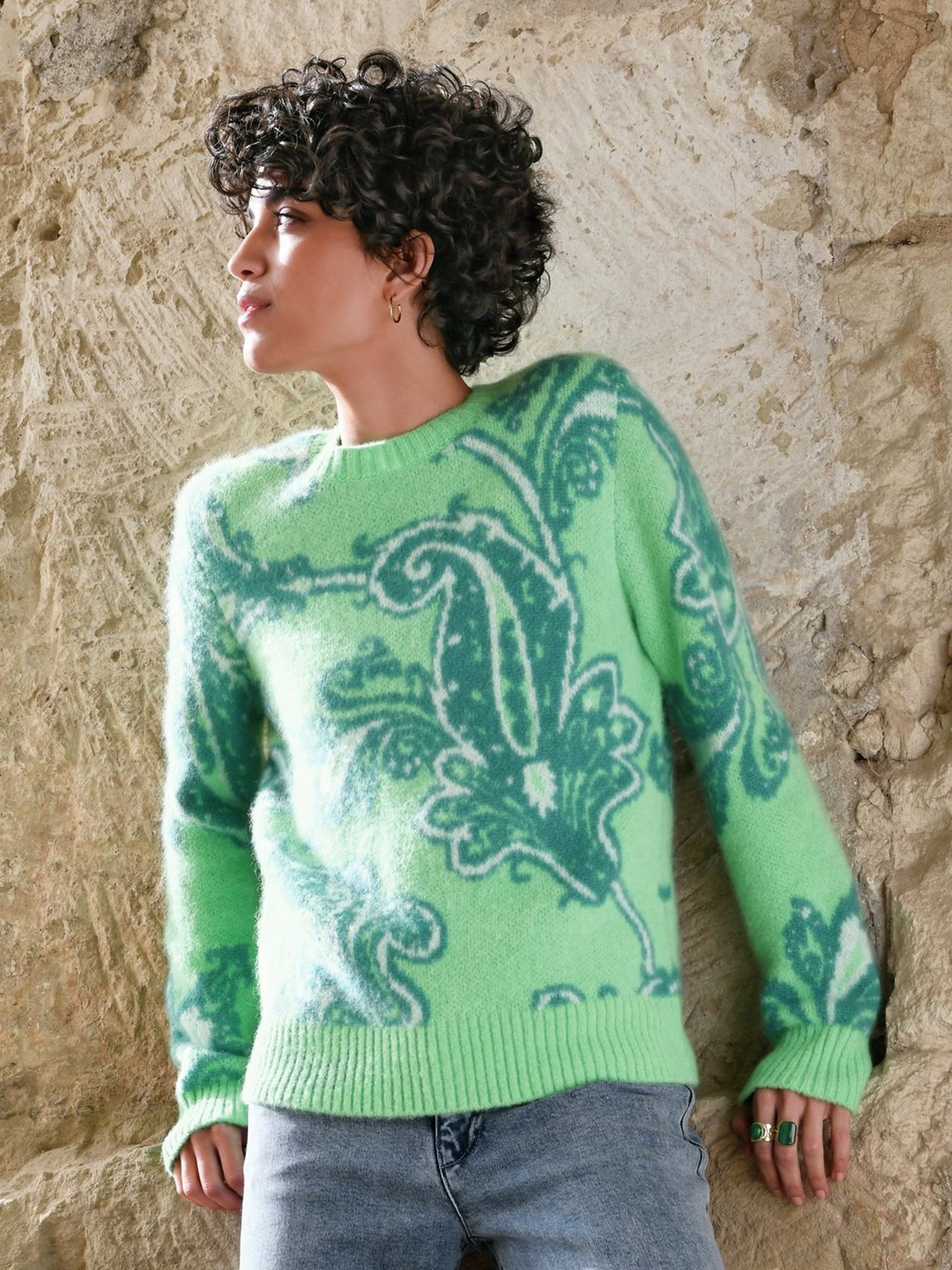 Rundhals-Pullover