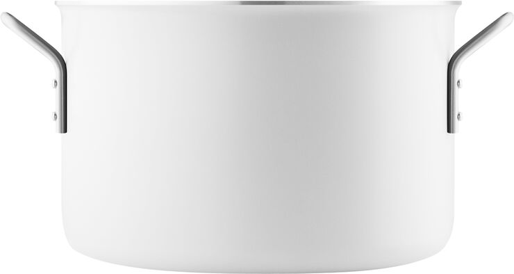 Eva Trio White Line Gryde 7 l 24 cm keramisk Slip-Let® belægning White