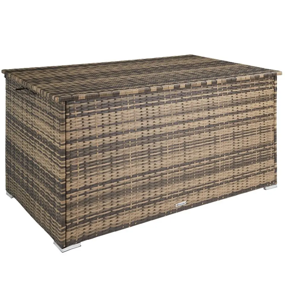 tectake Kussenbox Oslo met aluminium frame 145x82,5x79,5cm, Natuur