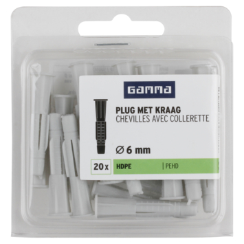GAMMA kraagplug 6x36mm 20ST