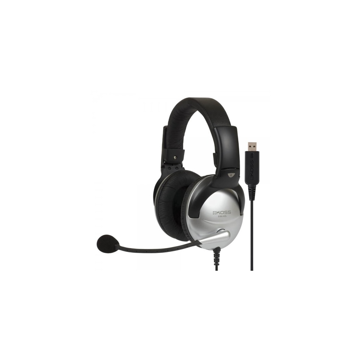 Koss Headset SB45 USB On-Ear Sølv/Svart